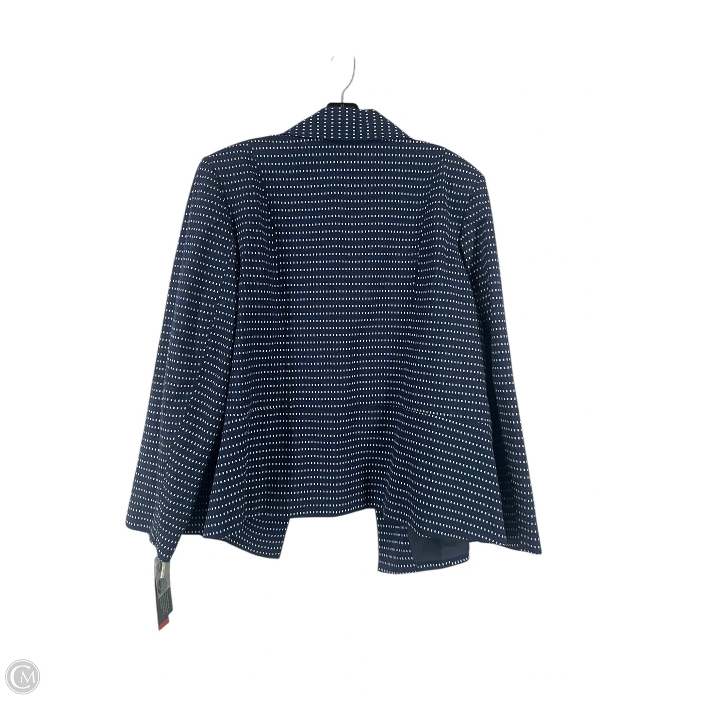 Blazer By Rafaella In Blue & White, Size: 20