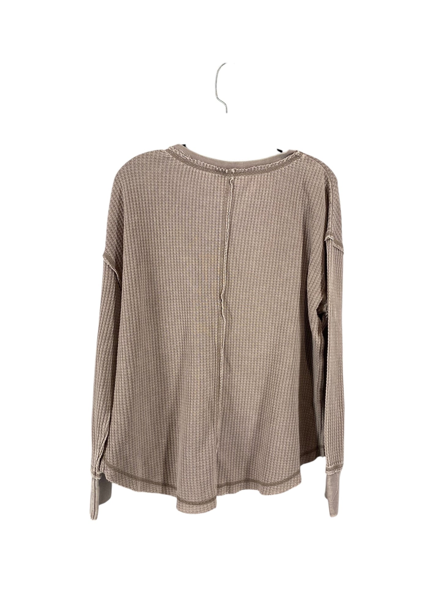 Top Long Sleeve By Altard State In Brown, Size: M