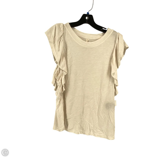 Top Sleeveless By Anthropologie In Cream, Size: S