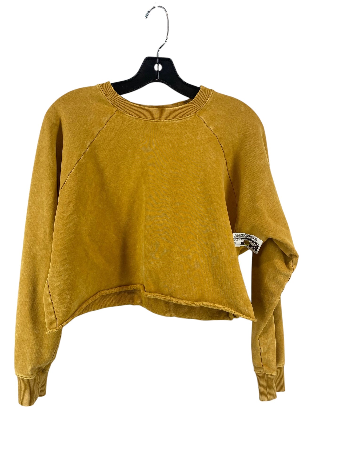 Athletic Sweatshirt Crewneck By Joy Lab In Yellow, Size: S