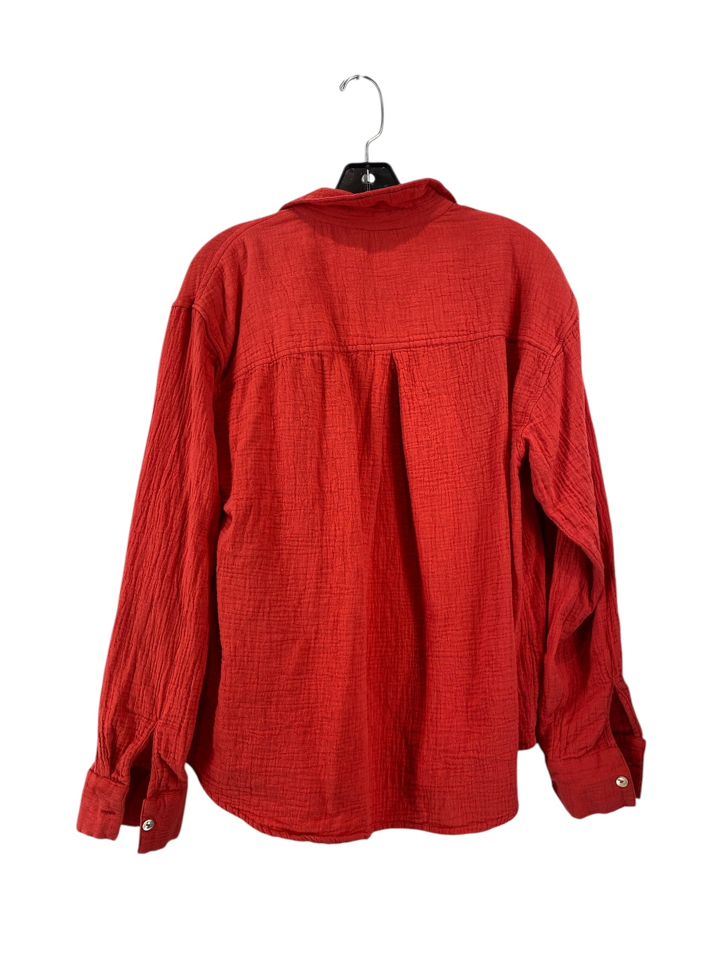 Top Long Sleeve By Maurices In Red, Size: M