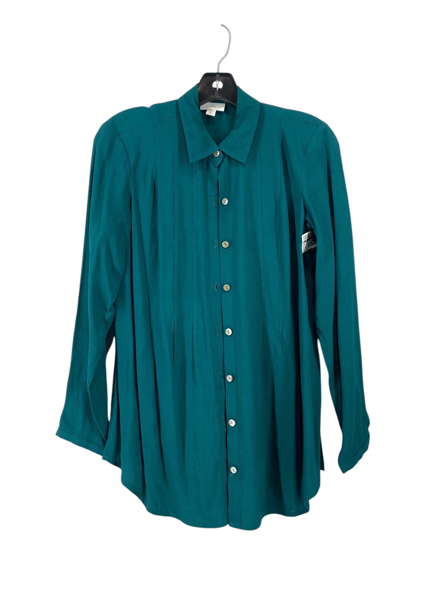 Top Long Sleeve By J. Jill In Green, Size: Xs