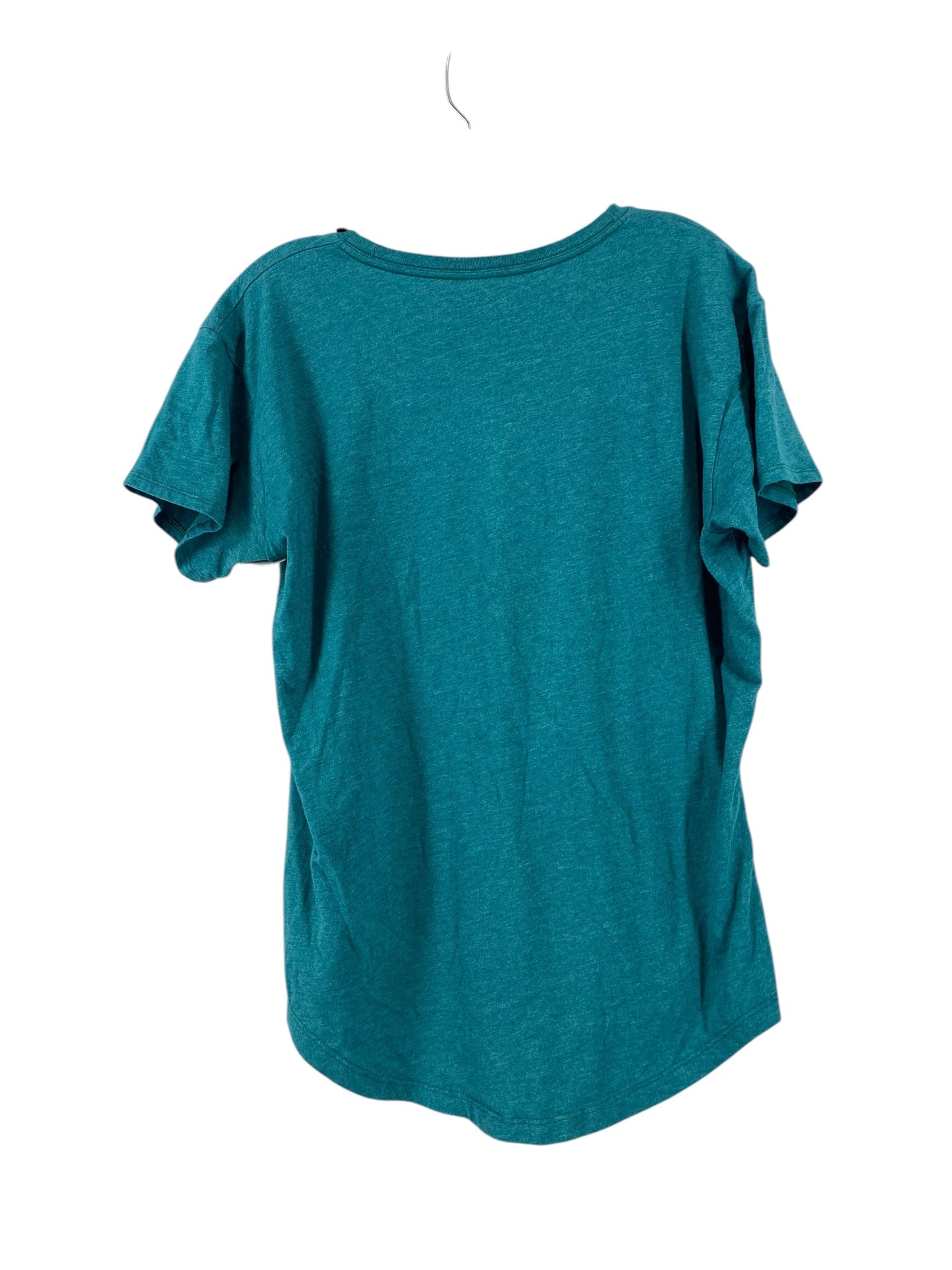 Top Short Sleeve By Ariat In Teal, Size: L