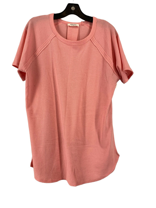 Top Short Sleeve By Zenana Outfitters In Pink, Size: L