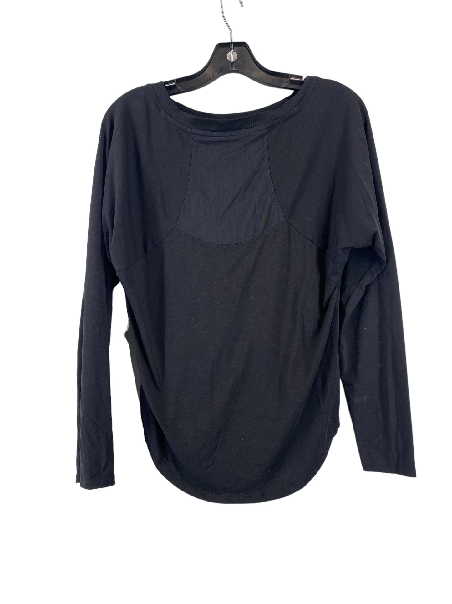 Athletic Top Long Sleeve Collar By Athleta In Black, Size: Xs