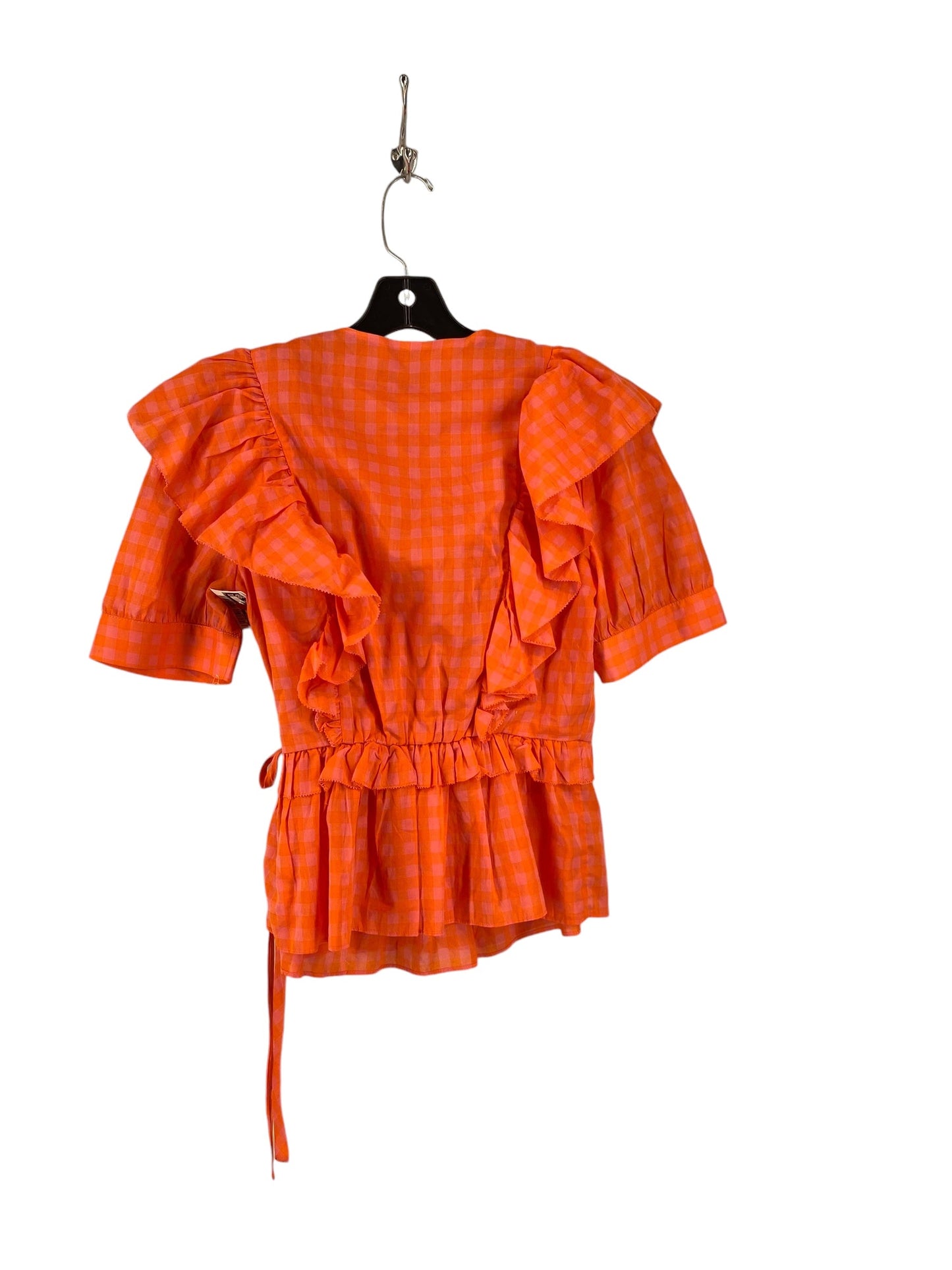 Top Short Sleeve By J. Crew In Orange & Pink, Size: S