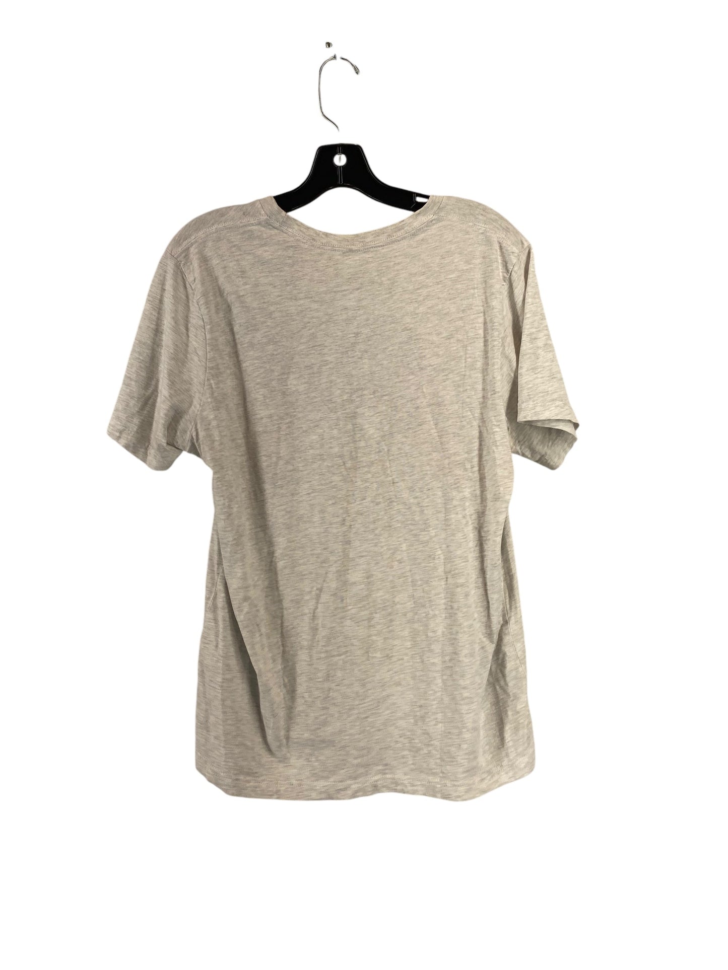 Top Short Sleeve By Bella + Canvas In Grey, Size: L