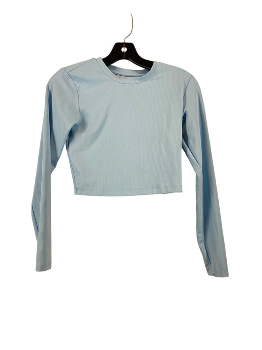 Athletic Top Long Sleeve Collar By All In Motion In Blue, Size: Xs