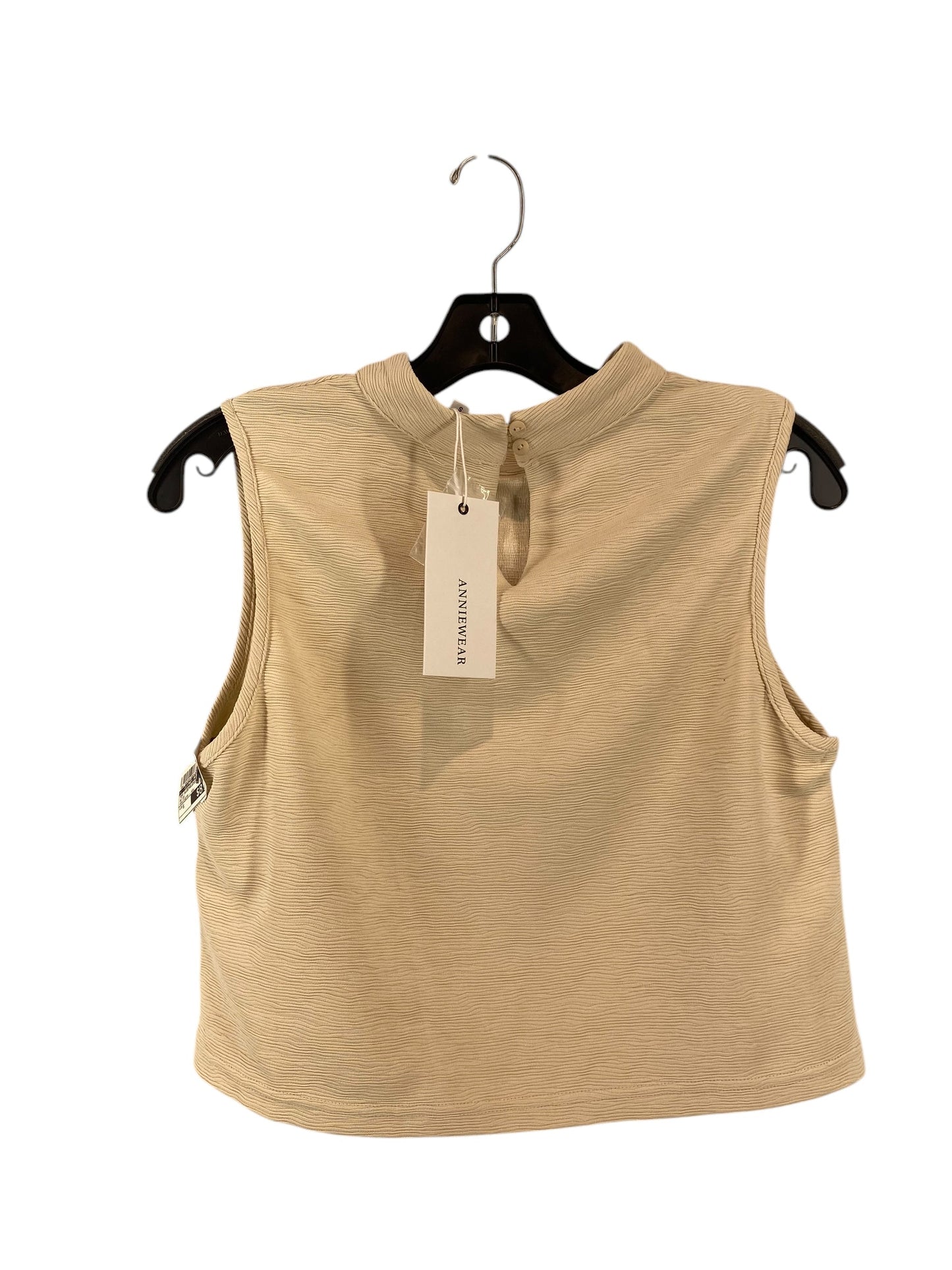 Top Sleeveless By Clothes Mentor In Beige, Size: S