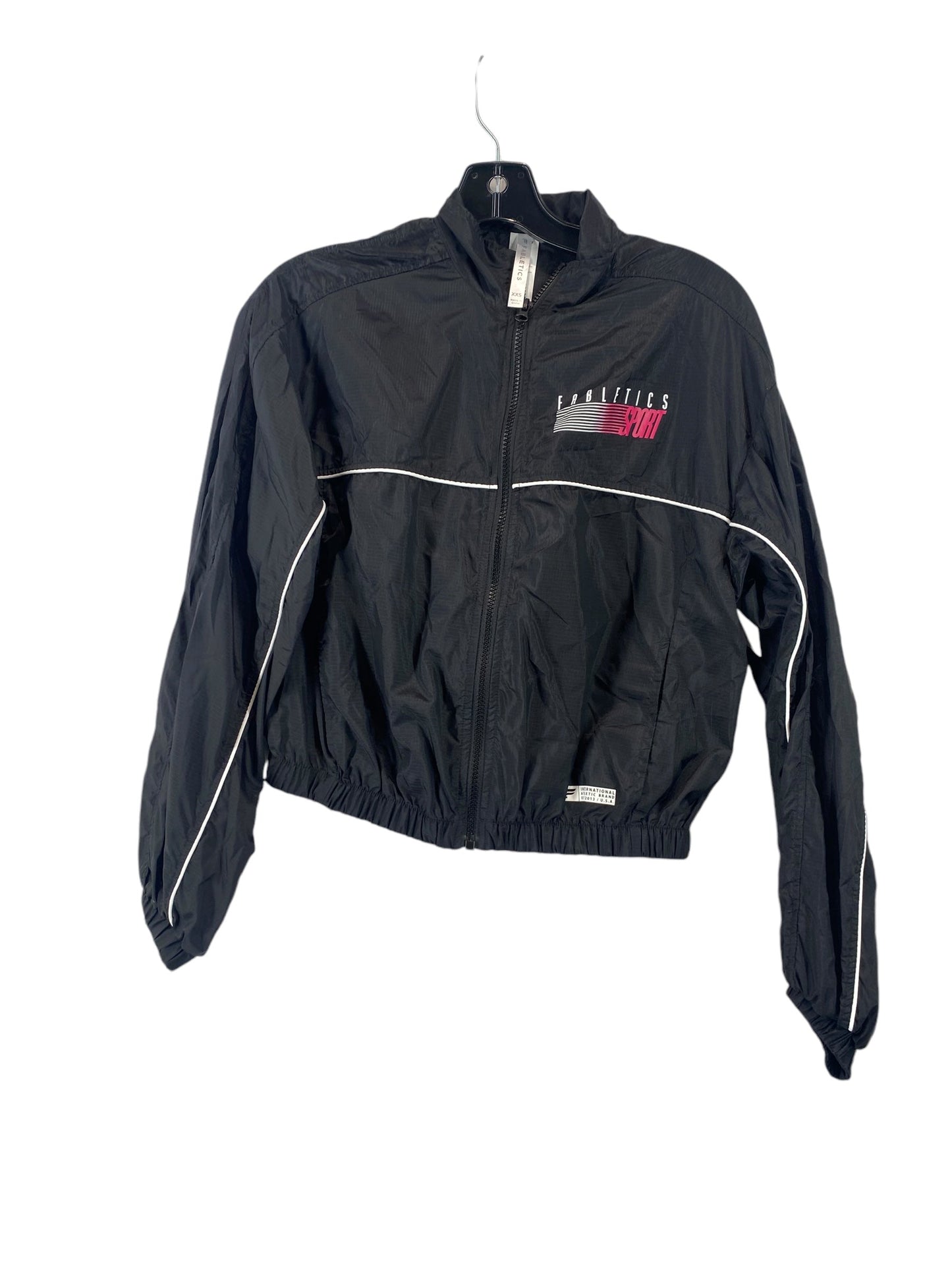 Jacket Windbreaker By Fabletics In Black, Size: Xxs