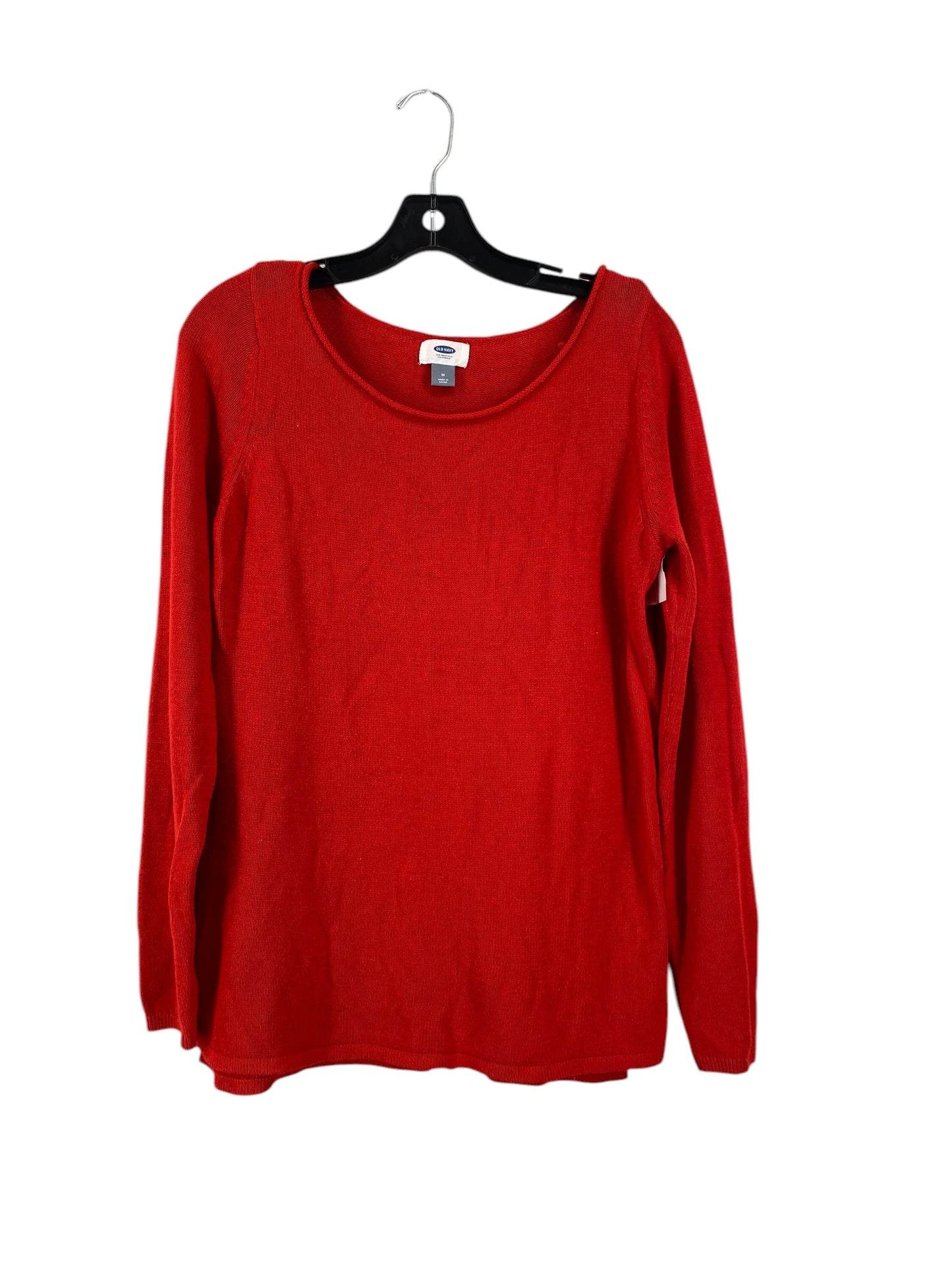 Top Long Sleeve By Old Navy In Red, Size: M