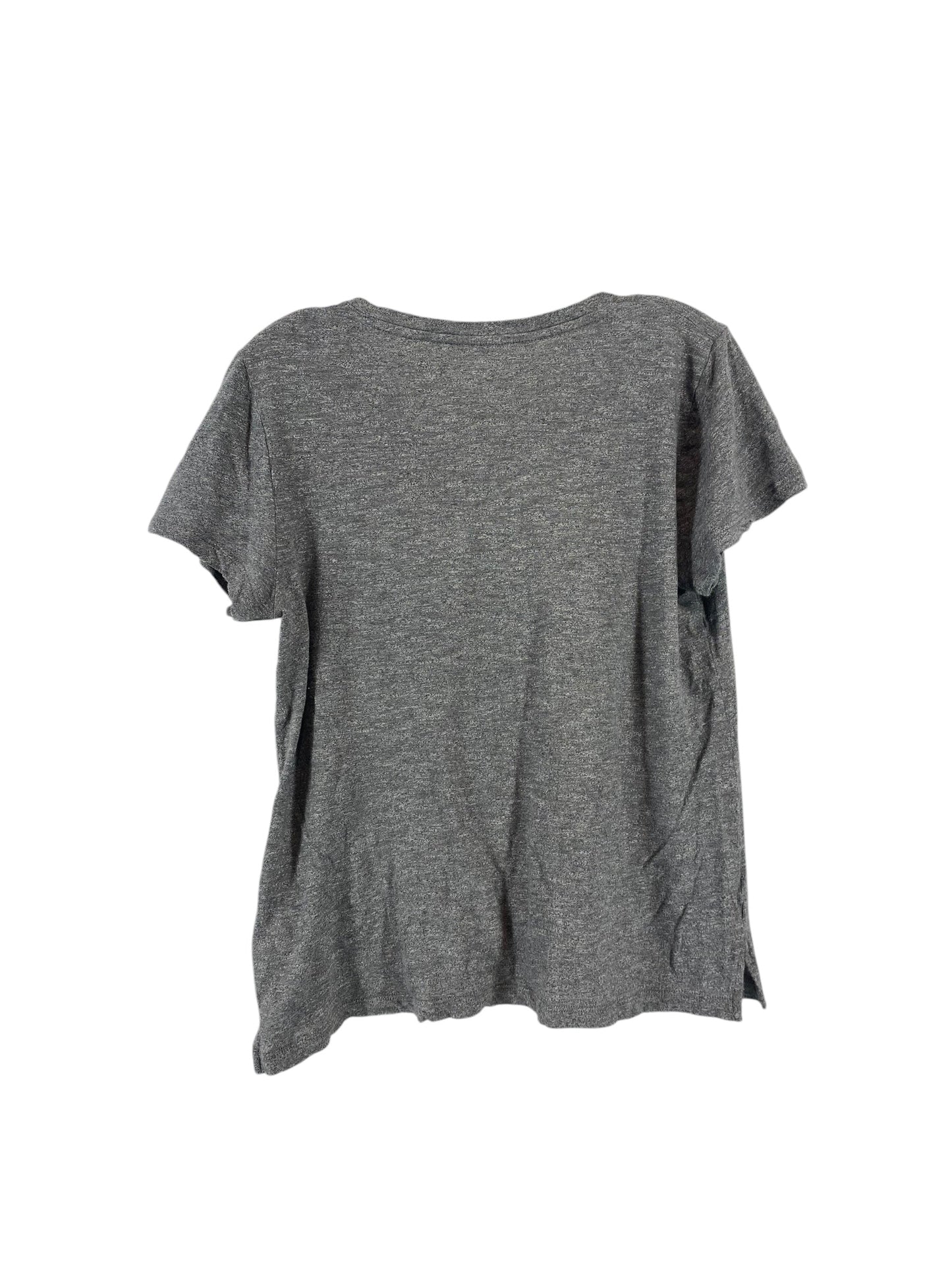 Top Short Sleeve Basic By Madewell In Grey, Size: M