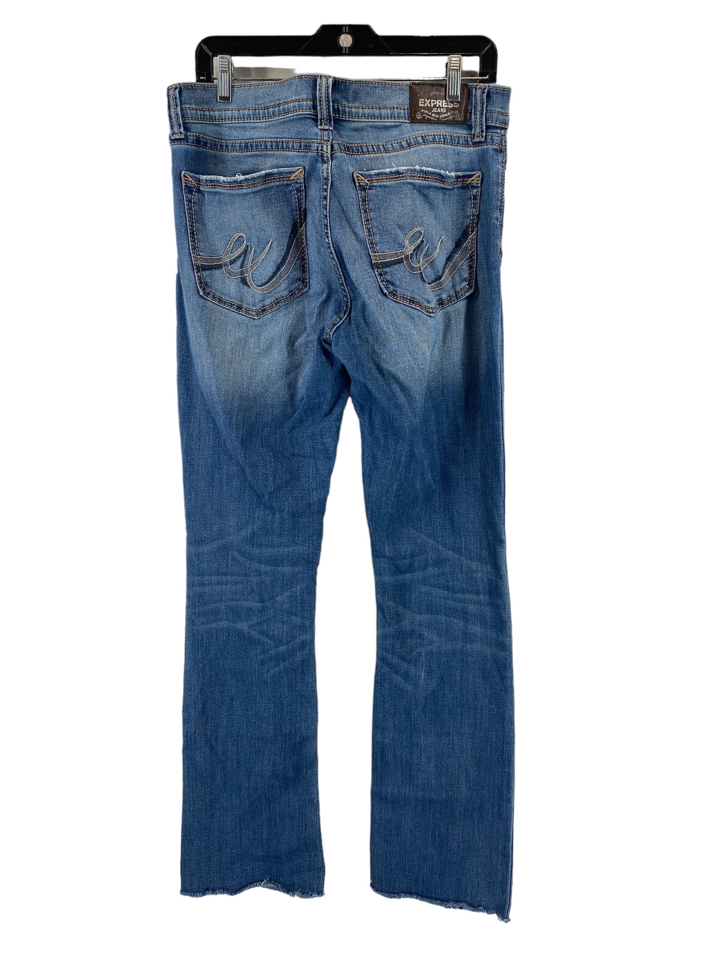 Jeans Boot Cut By Express In Blue Denim, Size: 10