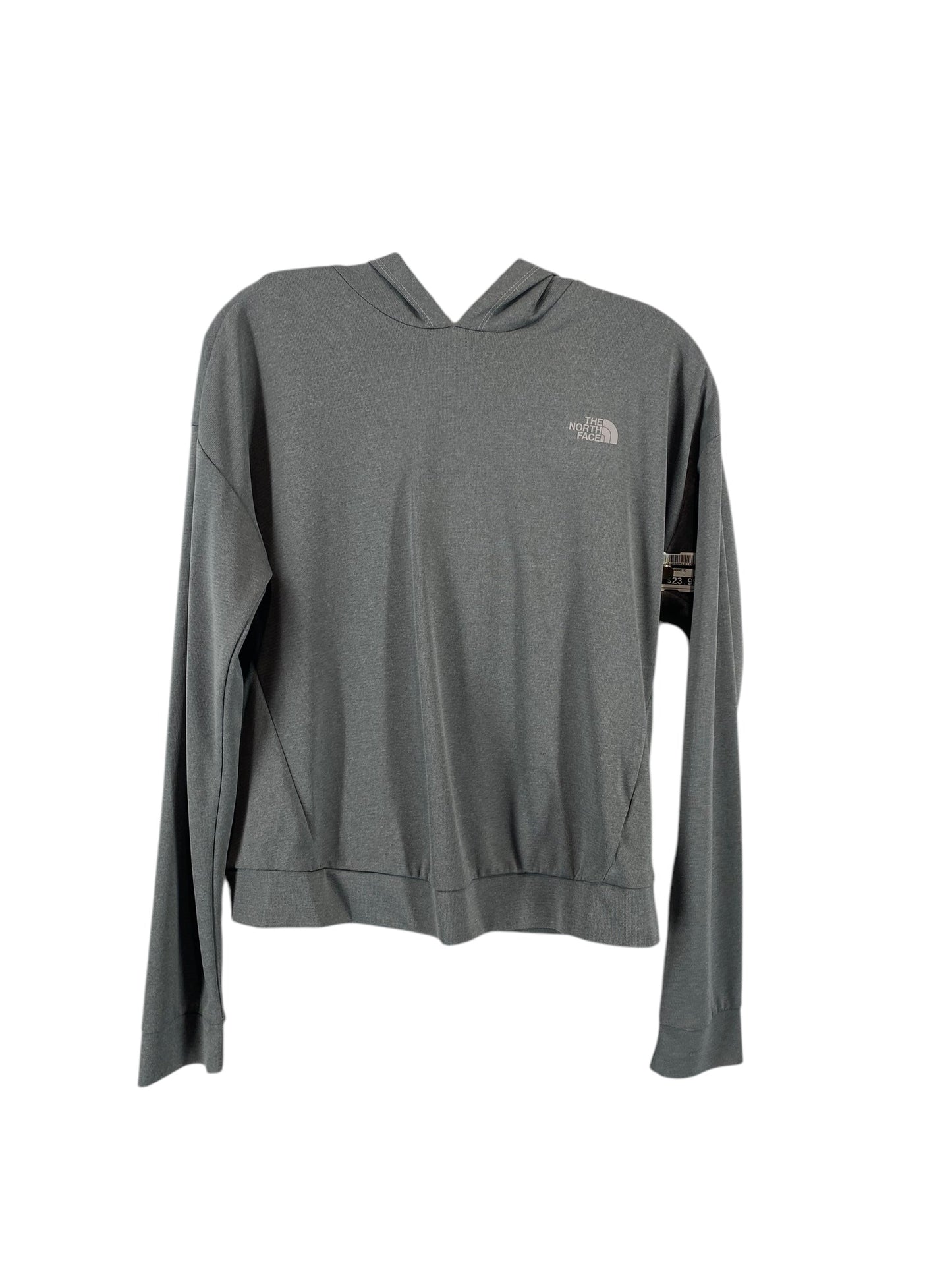 Athletic Top Long Sleeve Hoodie By The North Face In Grey, Size: M