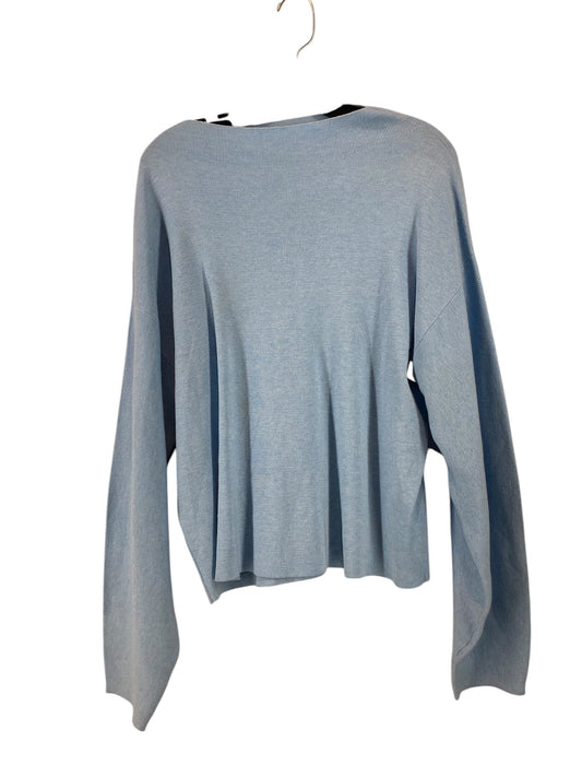 Top Long Sleeve By H&m In Blue, Size: M