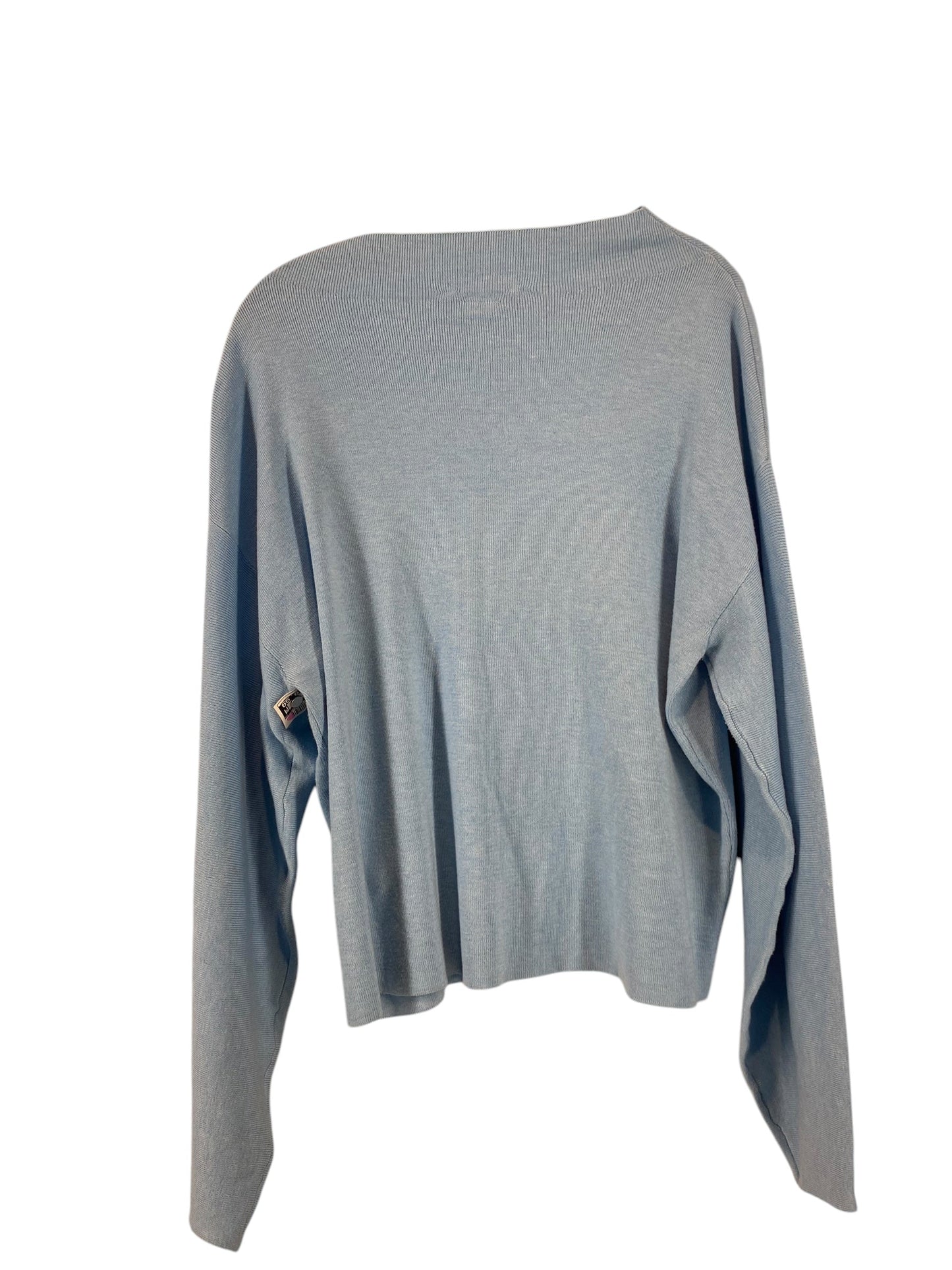 Top Long Sleeve By H&m In Blue, Size: M