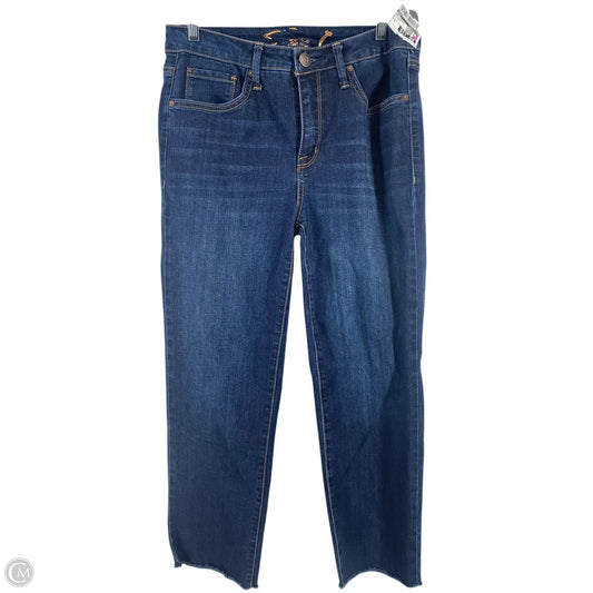 Jeans Straight By Seven 7 In Blue Denim, Size: 6