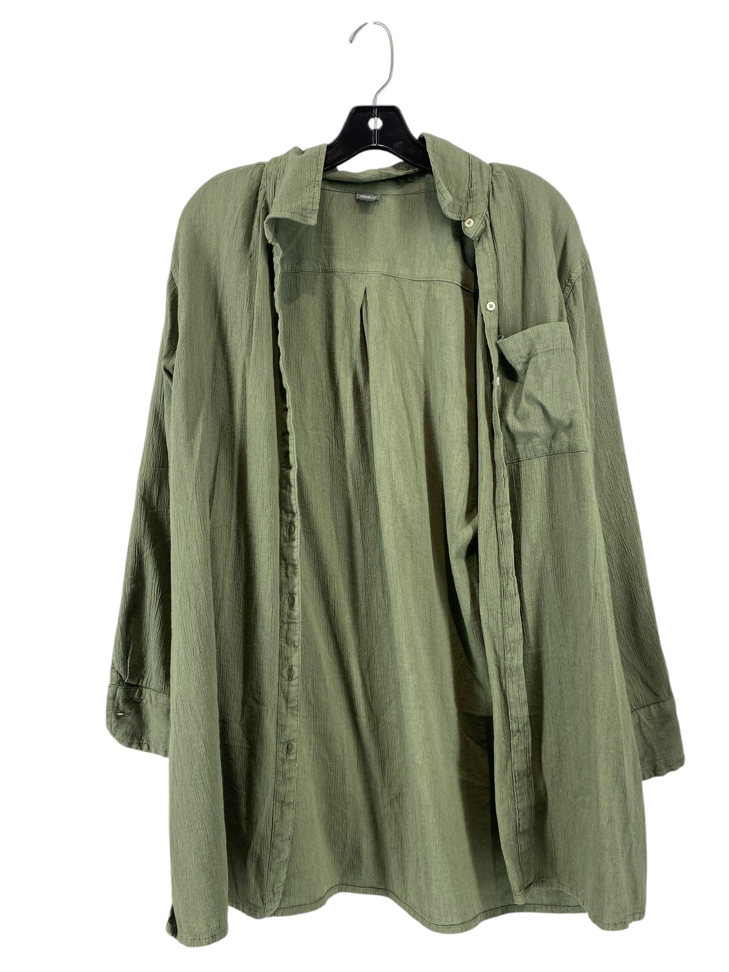 Top Long Sleeve By Aerie In Green, Size: S