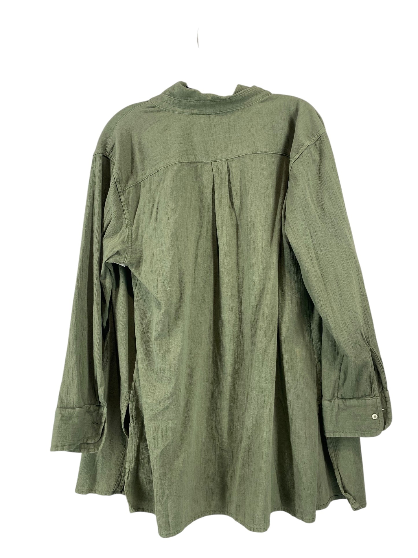 Top Long Sleeve By Aerie In Green, Size: S