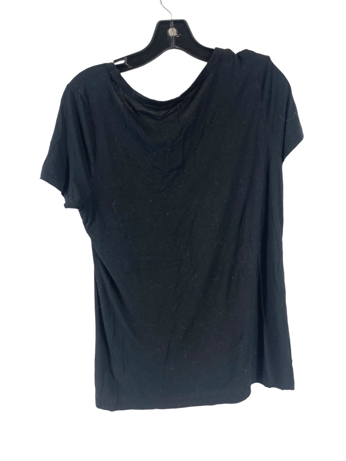 Black Top Short Sleeve Basic A New Day, Size M