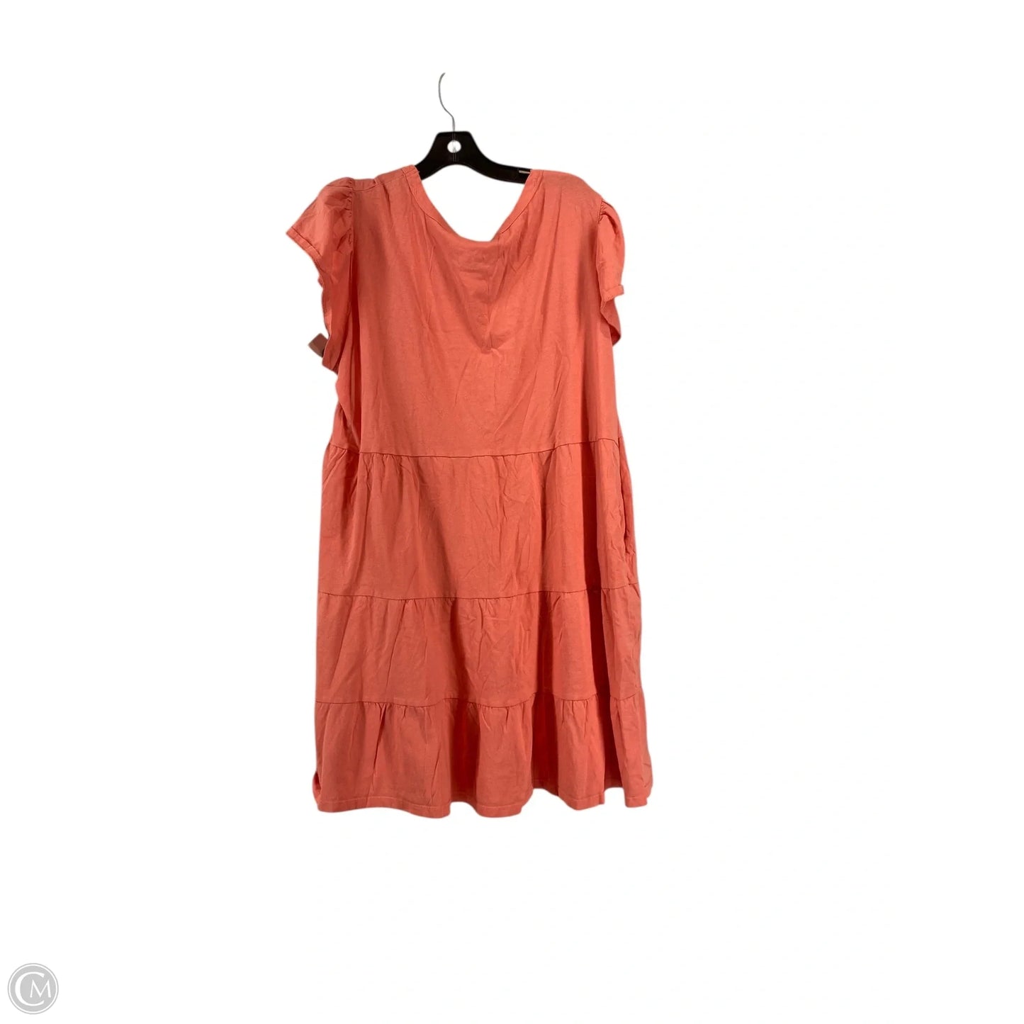 Dress Casual Short By Time And Tru In Coral, Size: Xxl