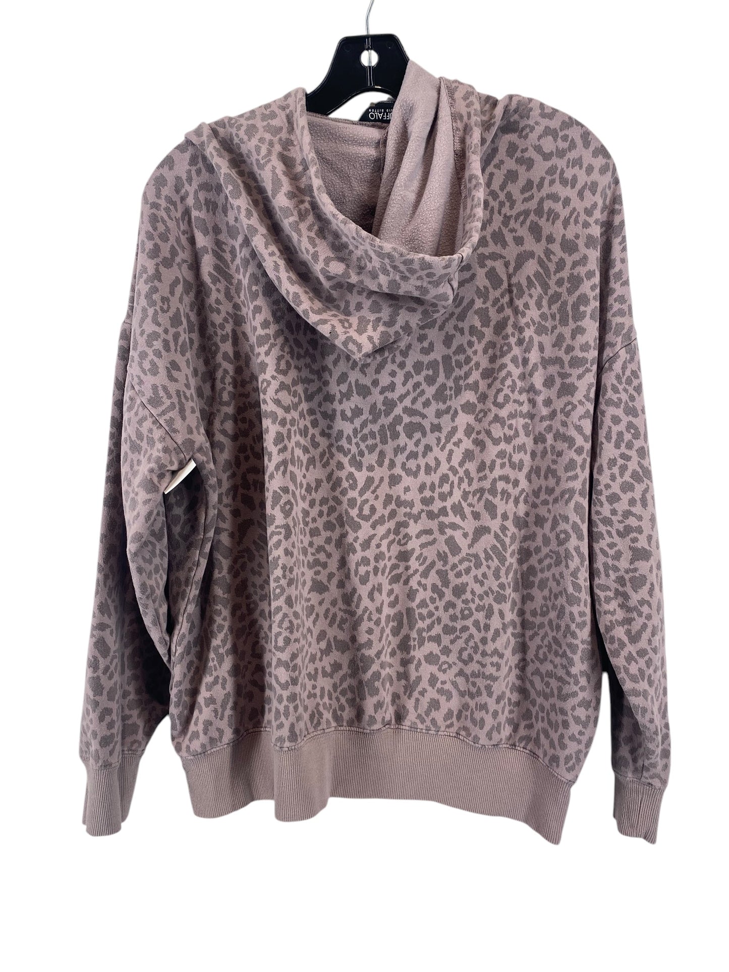 Sweatshirt Hoodie By Buffalo David Bitton In Animal Print, Size: L