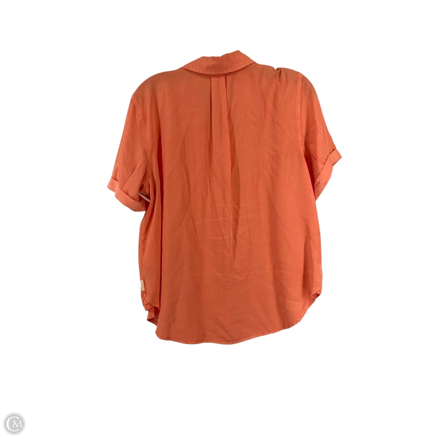 Top Short Sleeve Basic By Calvin Klein In Coral, Size: M