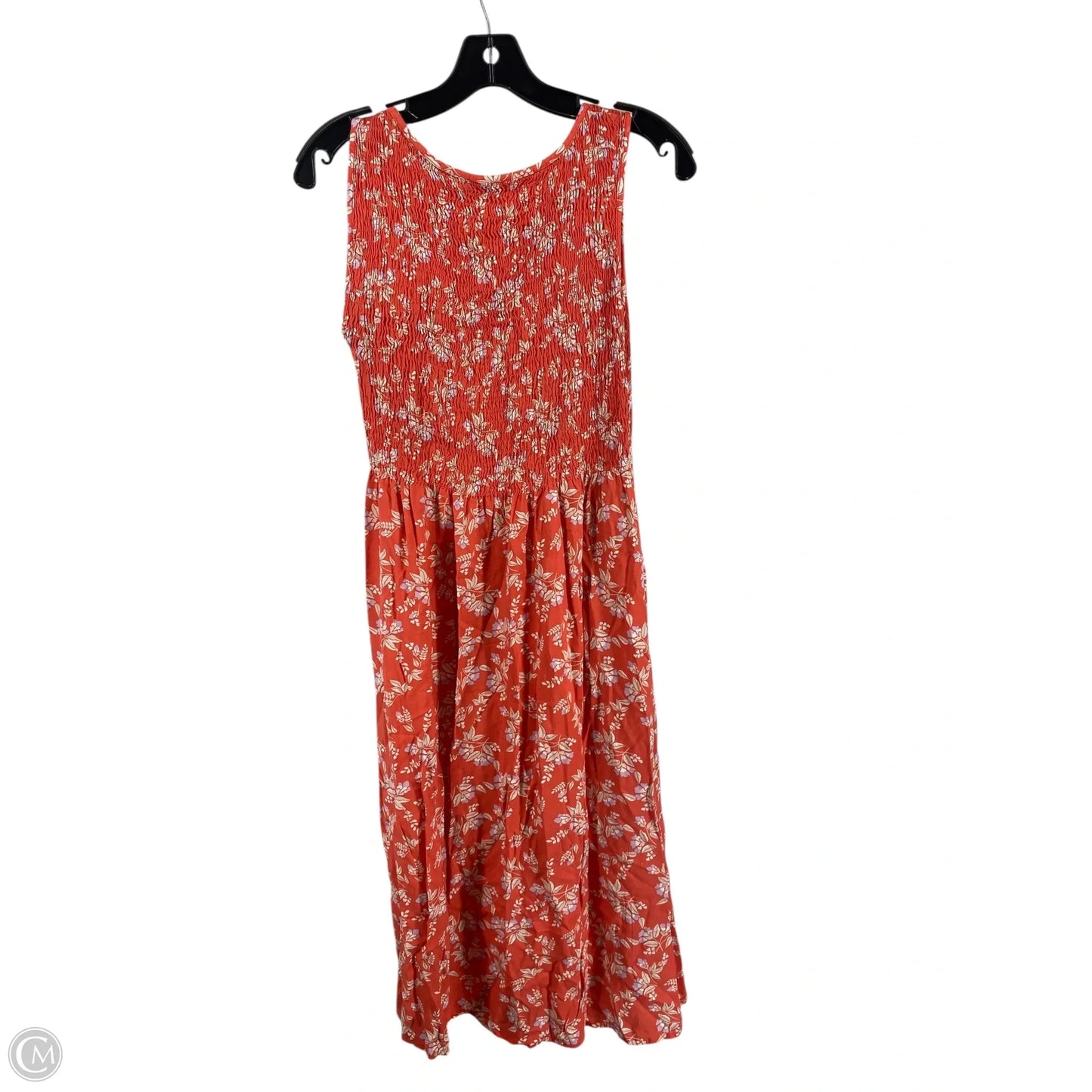 Dress Casual Midi By Croft And Barrow In Coral, Size: S