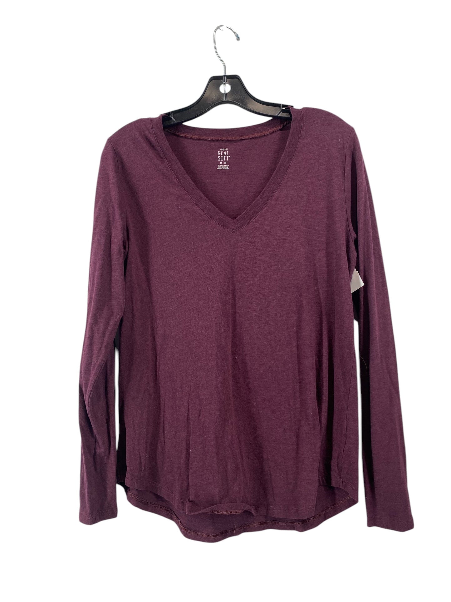 Top Long Sleeve By Aerie In Purple, Size: M