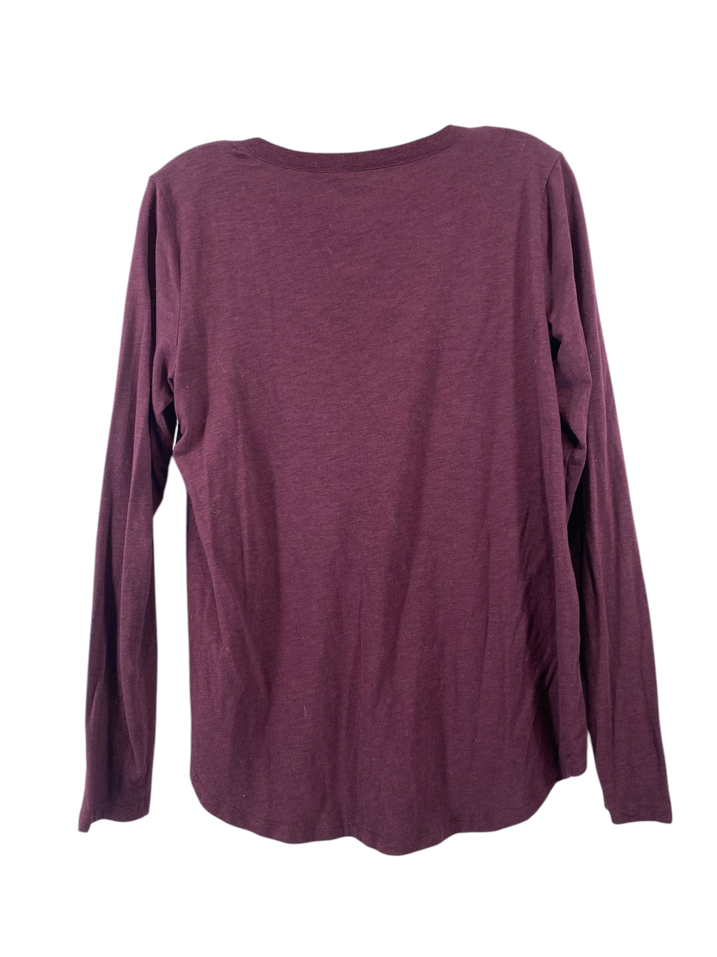 Top Long Sleeve By Aerie In Purple, Size: M