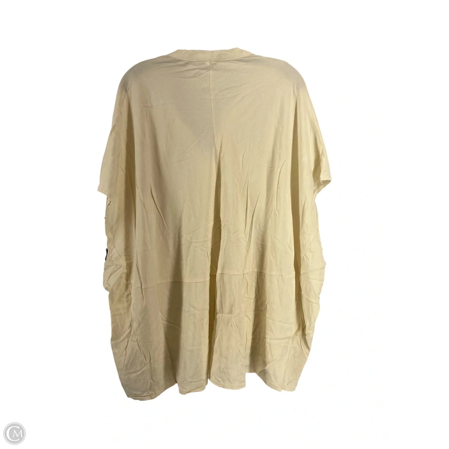 Top Short Sleeve By Easel In Cream, Size: M