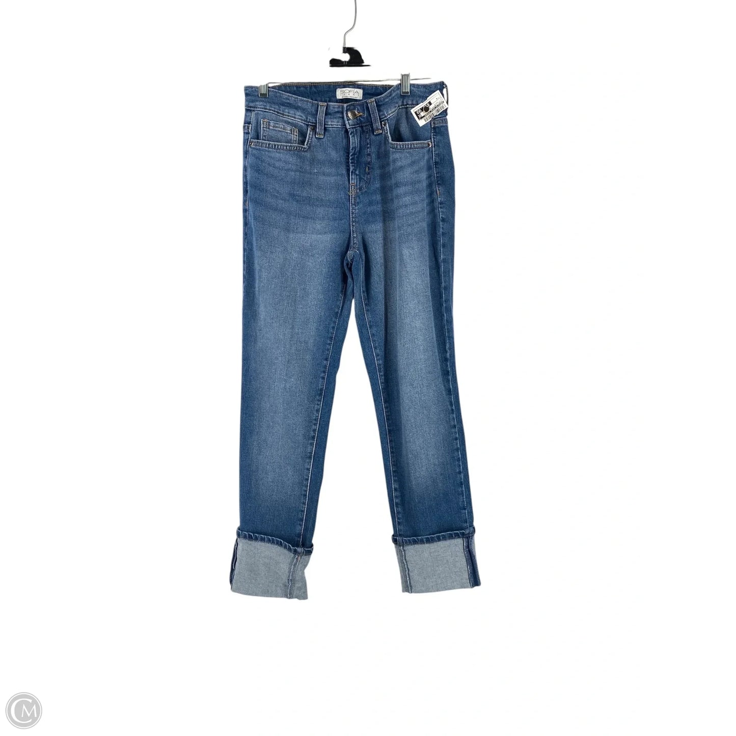 Jeans Straight By Sofia By Sofia Vergara In Blue Denim, Size: 4