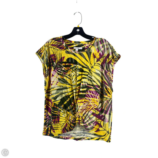 Top Short Sleeve By Chicos In Multi-colored, Size: 0