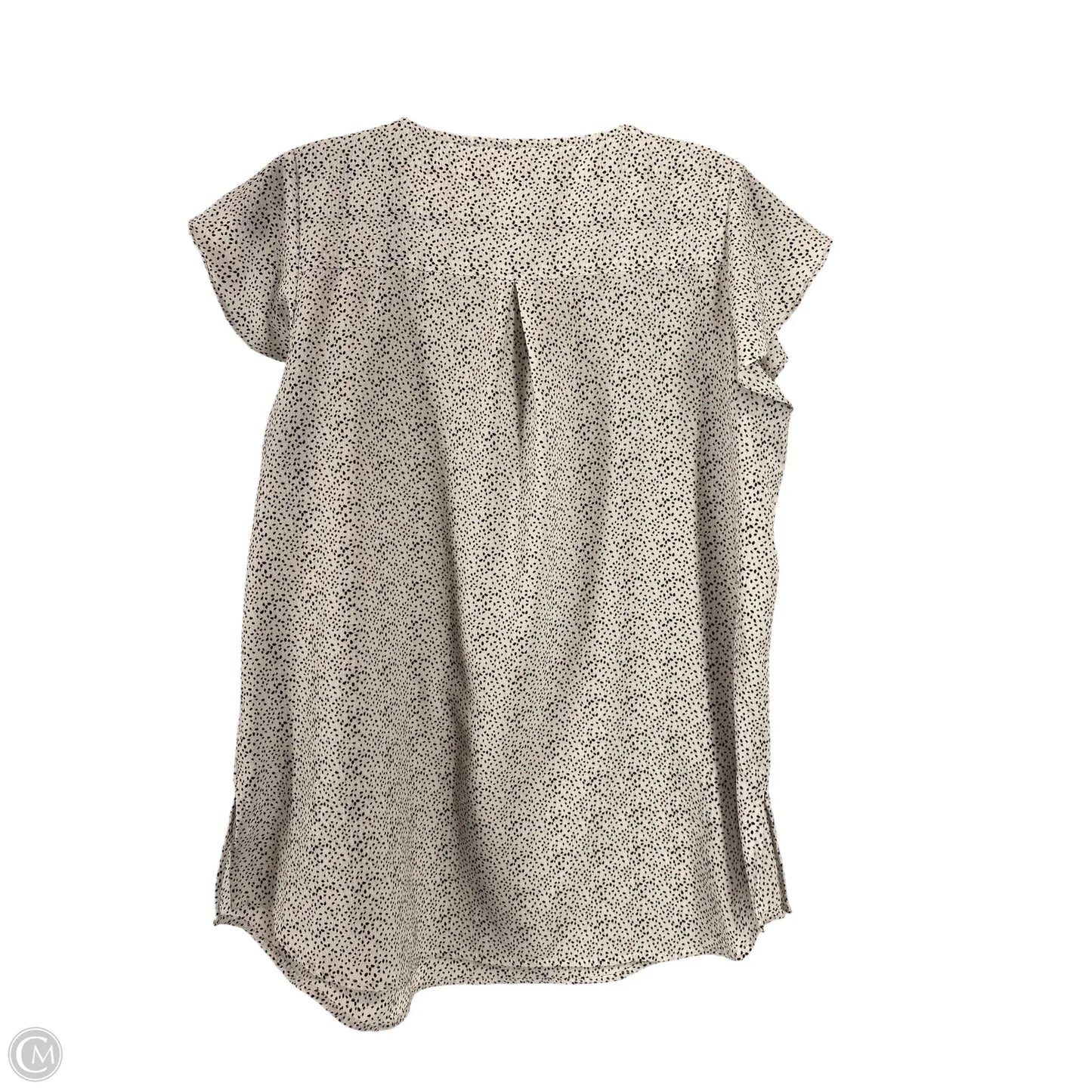 Top Short Sleeve By Cme In White, Size: S