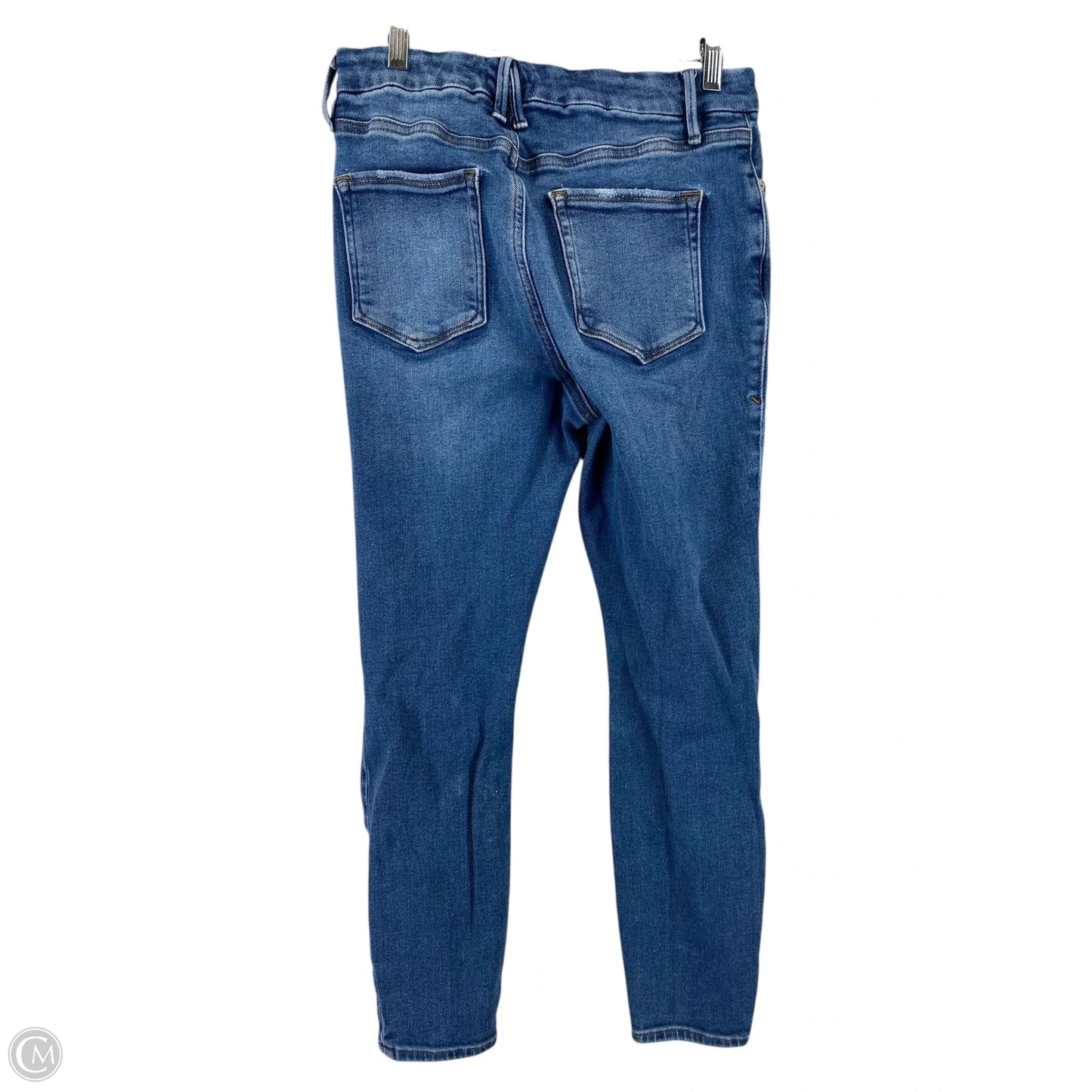 Jeans Skinny By Good American In Blue Denim, Size: 12