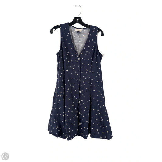 Dress Casual Midi By Universal Thread In Navy, Size: M