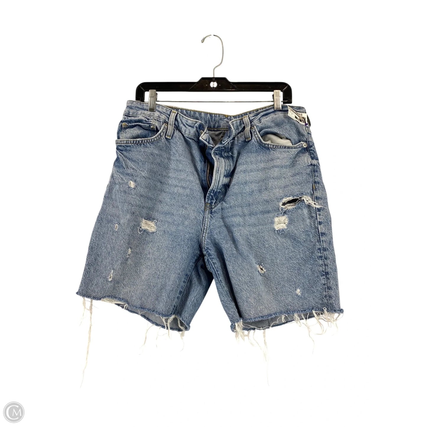 Shorts By H&m In Blue Denim, Size: 12