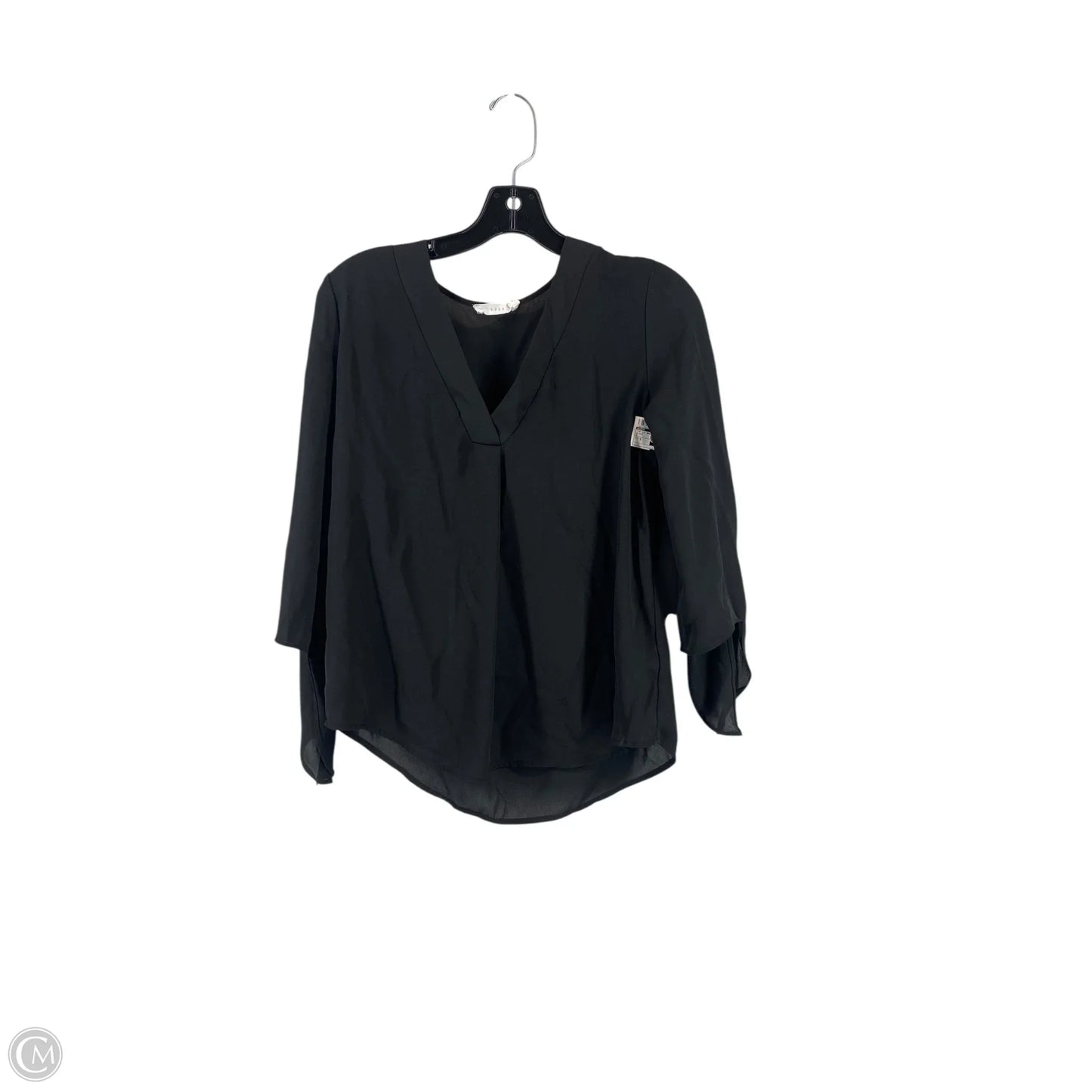 Top Long Sleeve Basic By Lush In Black, Size: S