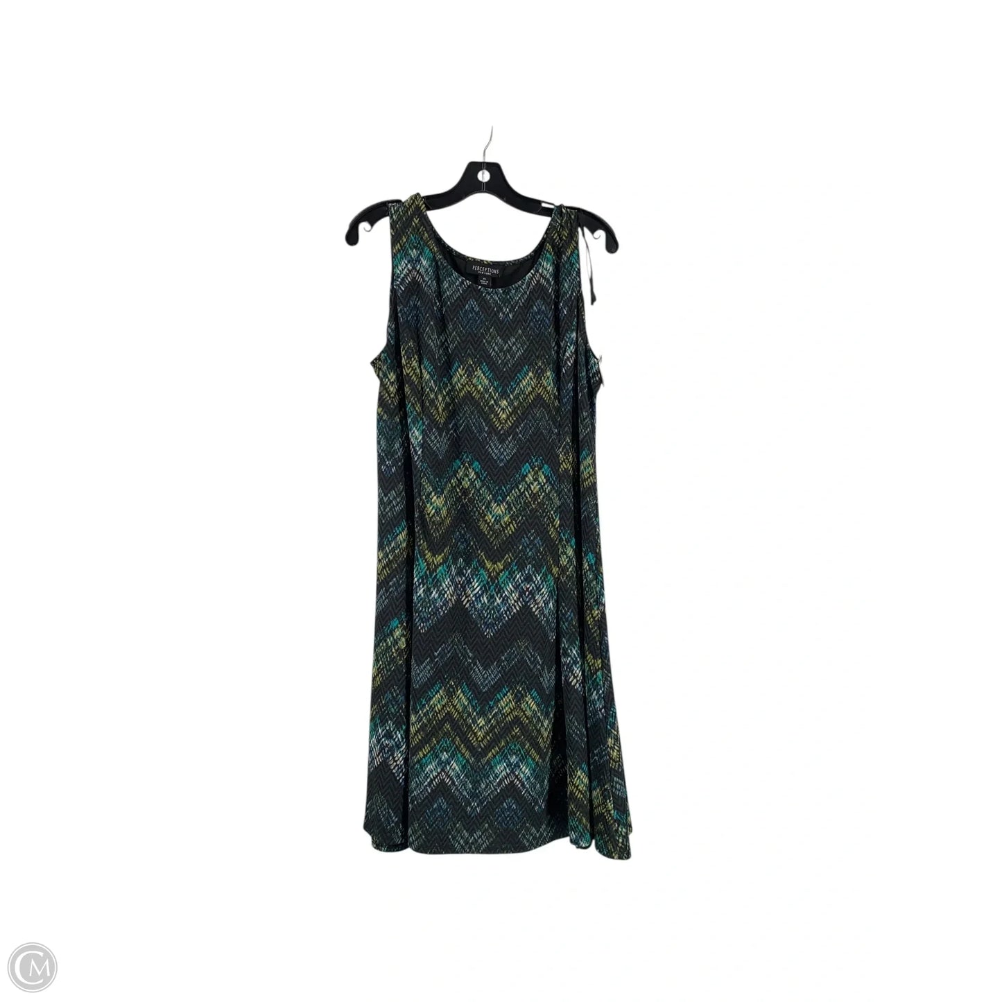 Dress Casual Midi By Perceptions In Green, Size: Xl