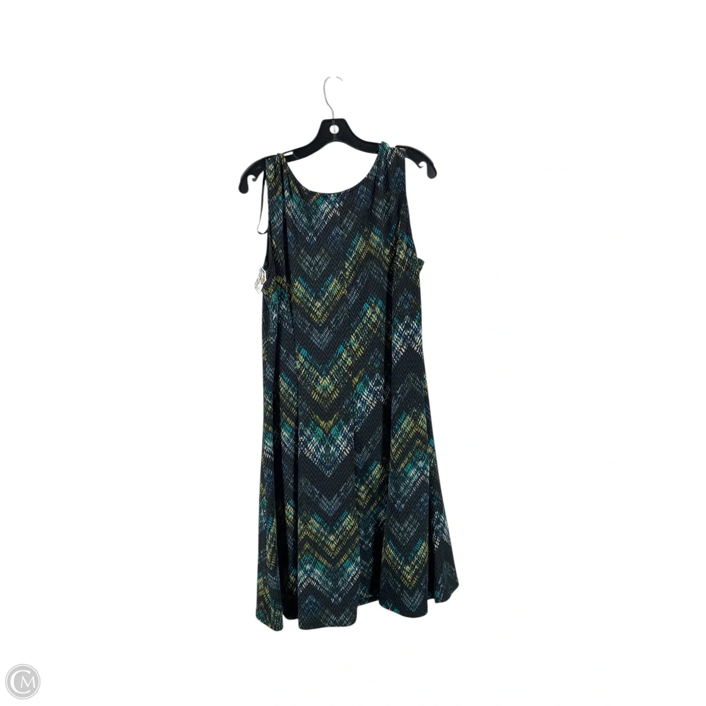 Dress Casual Midi By Perceptions In Green, Size: Xl