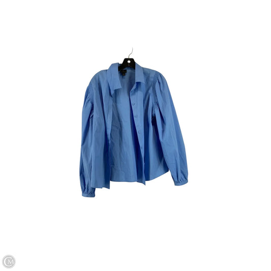 Top Long Sleeve By Worthington In Blue, Size: L