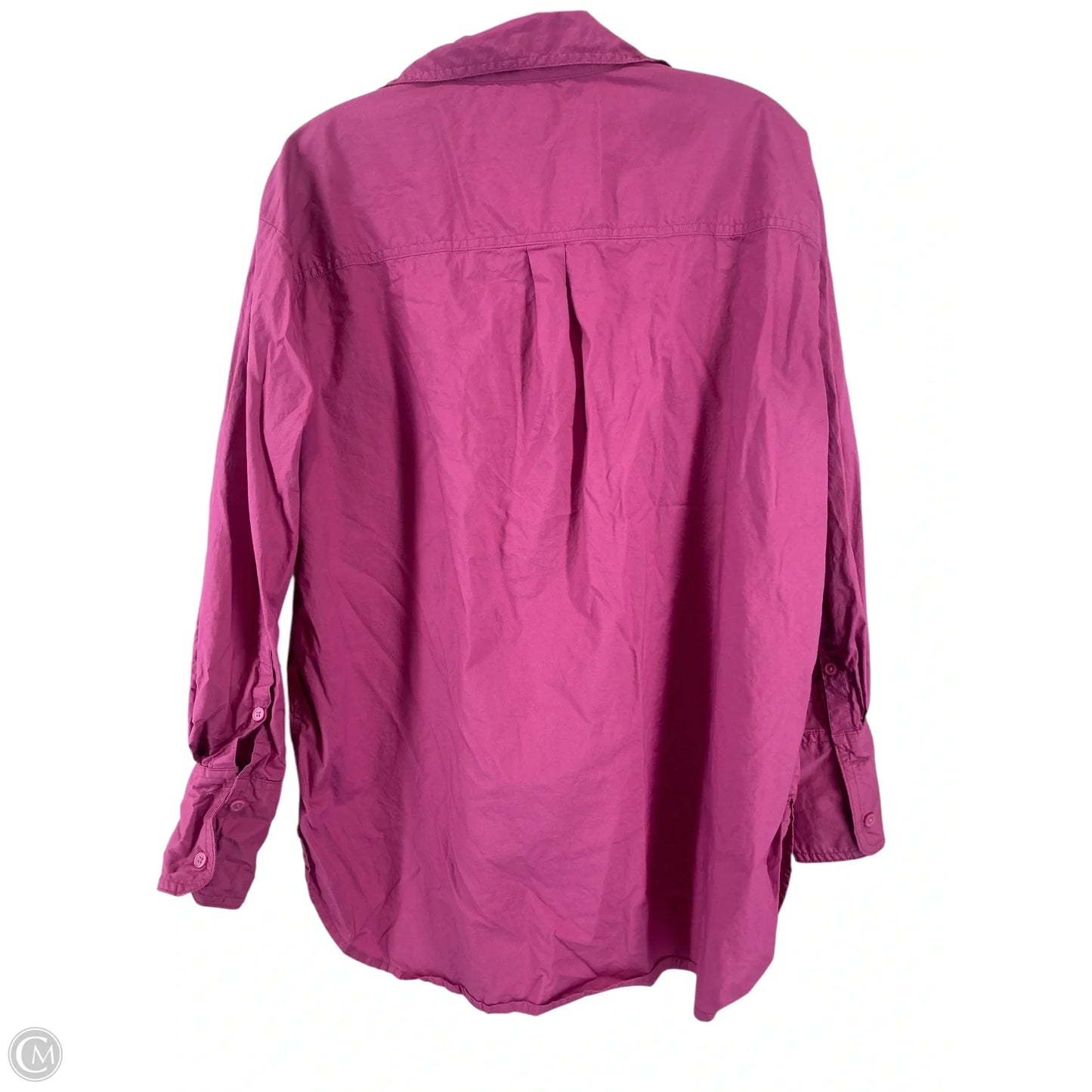 Top Long Sleeve Basic By Banana Republic In Purple, Size: M
