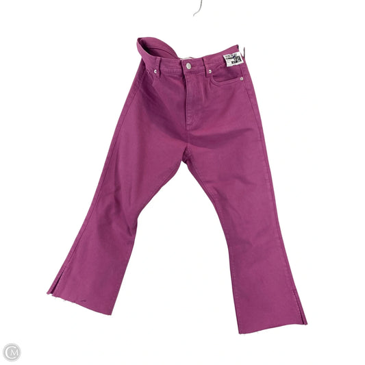 Jeans Straight By Loft In Pink Denim, Size: 6