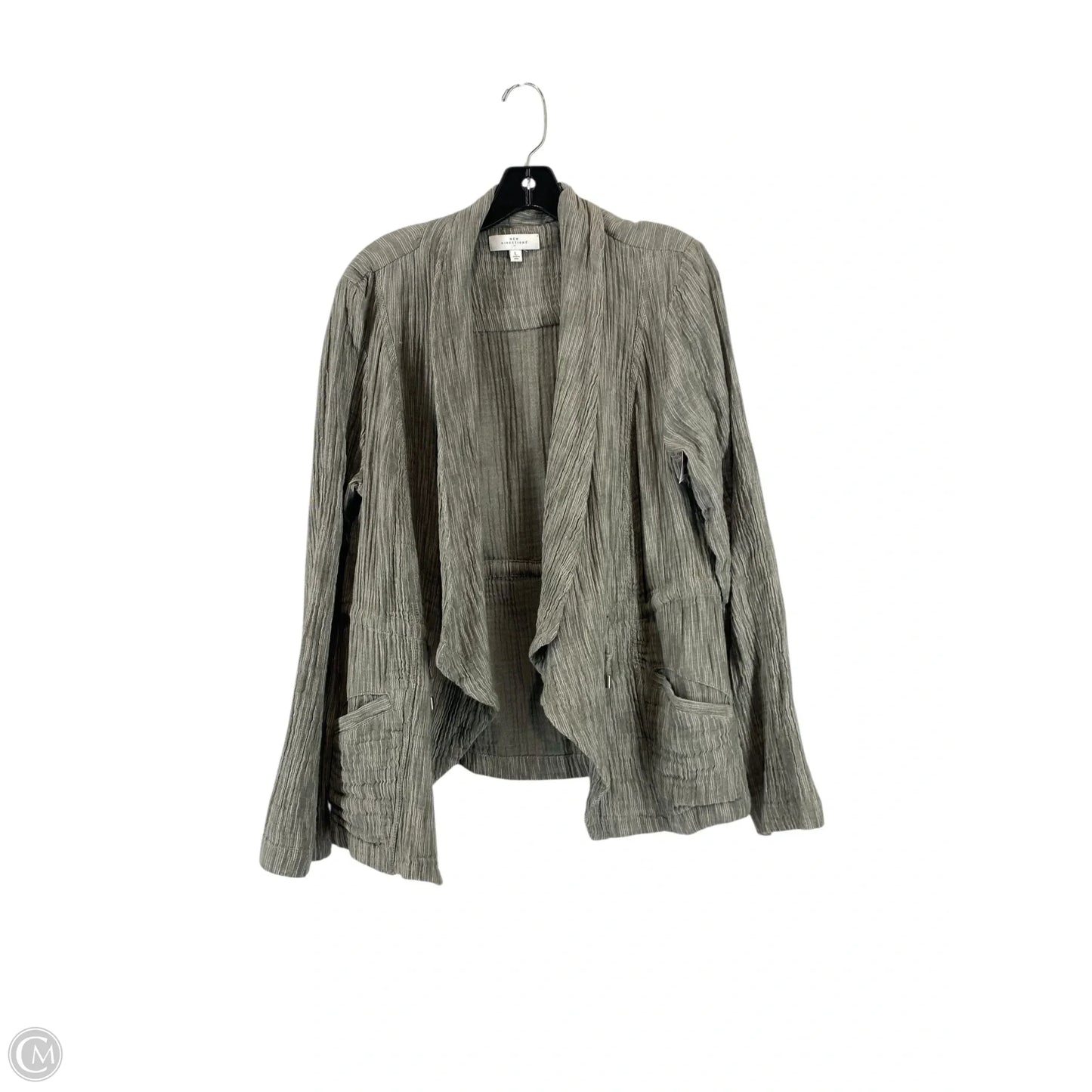 Cardigan By New Directions In Grey, Size: L