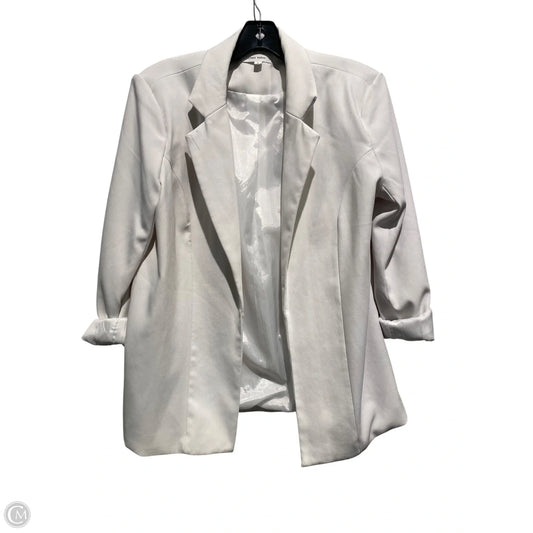 Blazer By Clothes Mentor In White, Size: S
