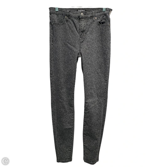 Jeans Skinny By Buffalo David Bitton In Animal Print, Size: 4