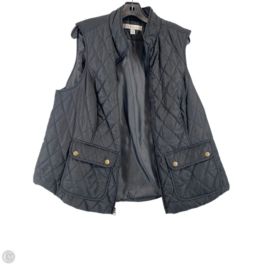 Vest Puffer & Quilted By Croft And Barrow In Black, Size: Xl