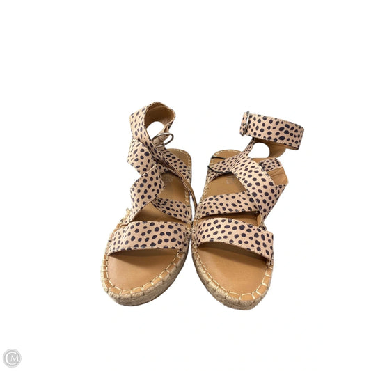 Sandals Heels Platform By Clothes Mentor In Animal Print, Size: 6