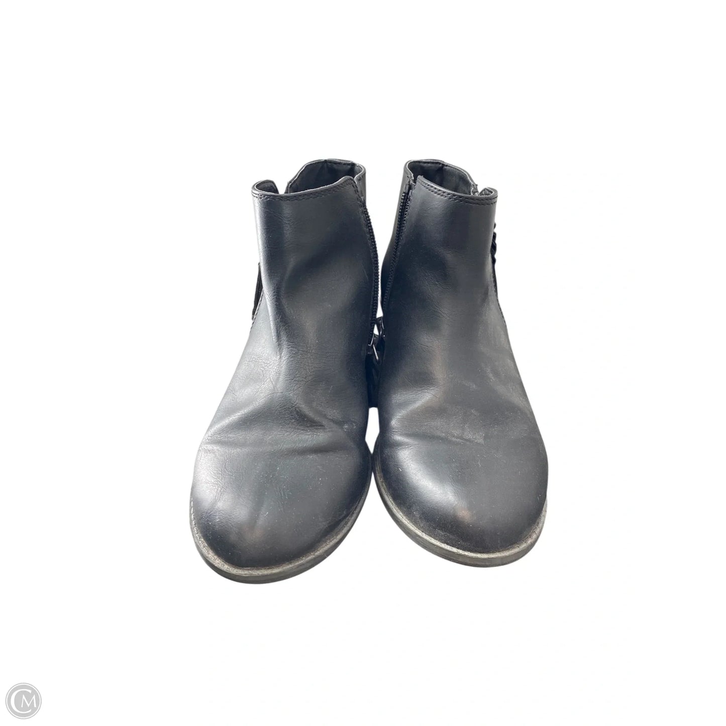 Boots Ankle Flats By Clothes Mentor In Black, Size: 5