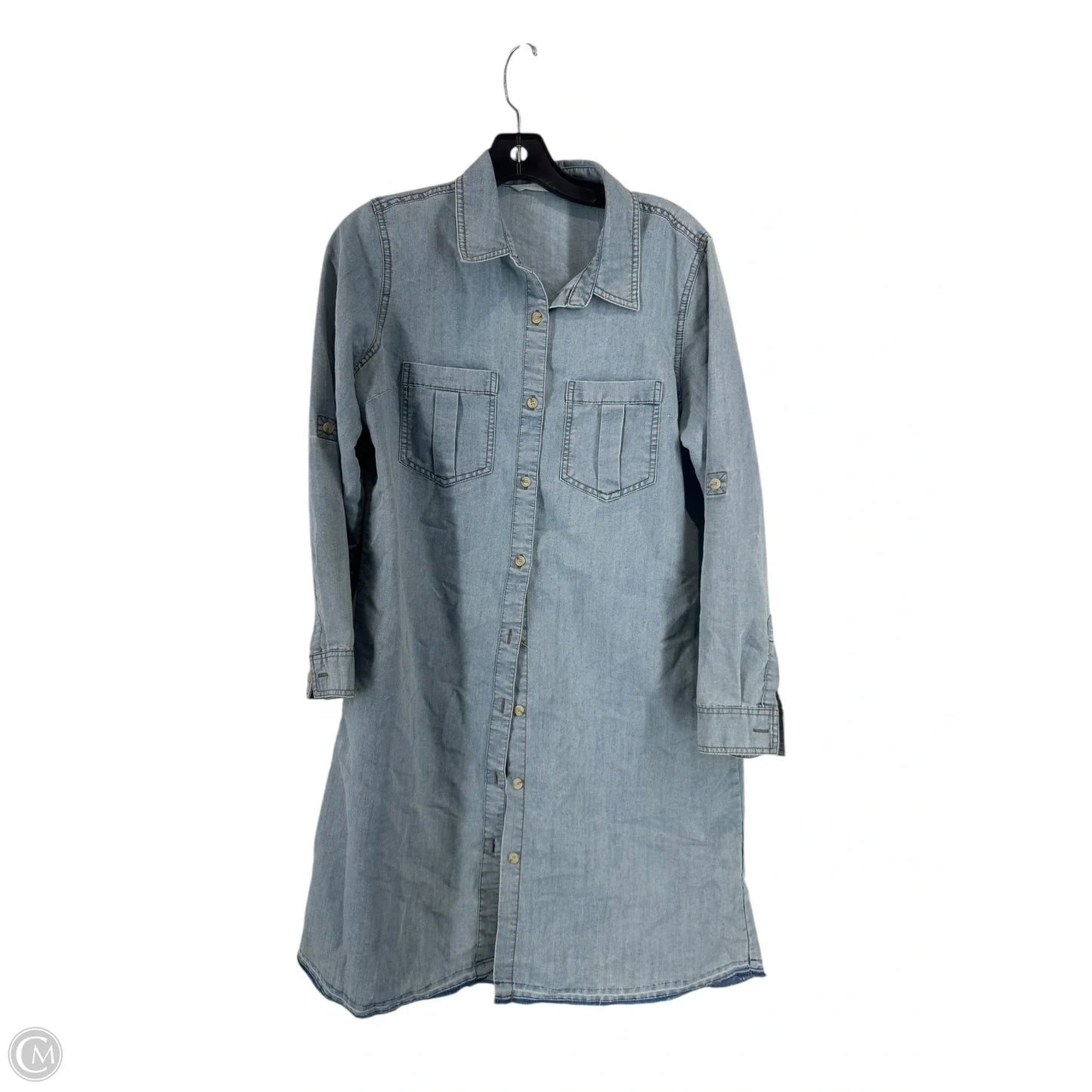 Dress Casual Short By Clothes Mentor In Blue Denim, Size: M